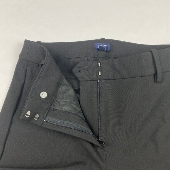 J Crew Factory Size 8 Black Slim-Fit Full Length Trouser Dress Pants - Picture 4 of 11